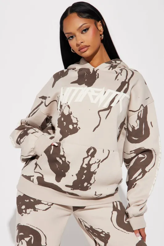 Always Authentic Hoodie - Sand/combo sold by Fashion Nova