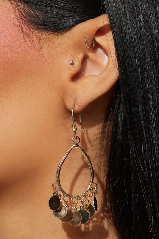 Into The Ocean Earrings - Gold sold by Fashion Nova