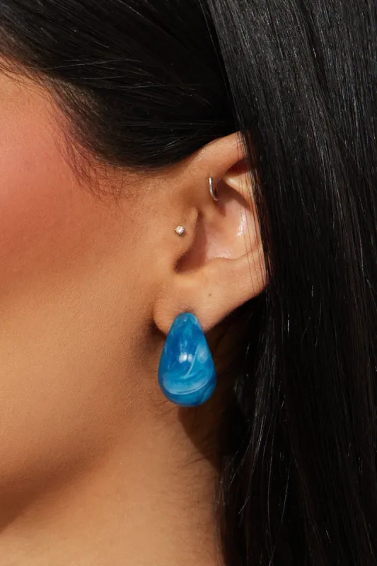 Cast Away Earrings - Blue sold by Fashion Nova