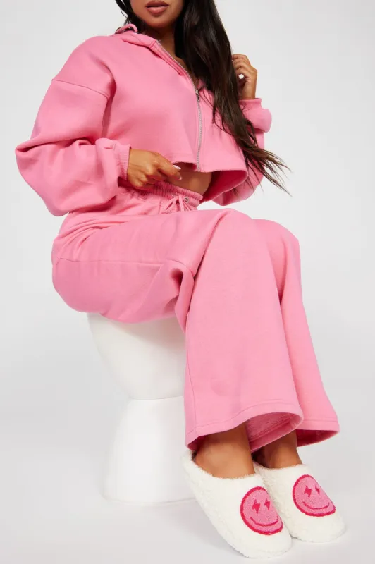 Smiles All Around Slippers - Pink sold by Fashion Nova