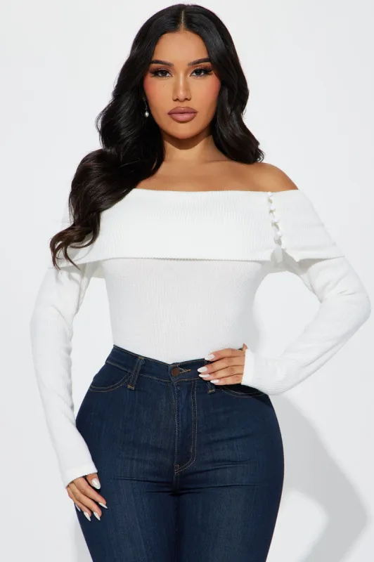See You Again Off Shoulder Top - Ivory sold by Fashion Nova