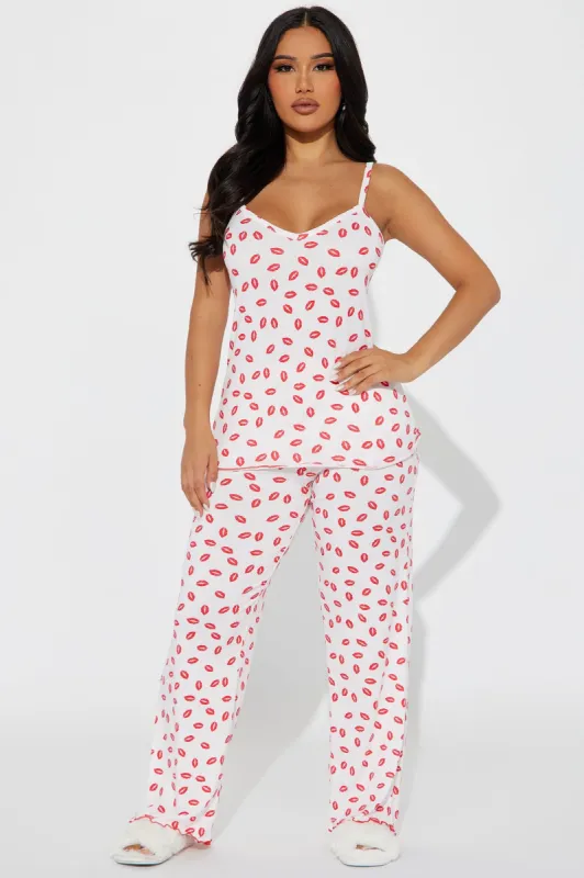 Besitos PJ Pant Set - Red/combo sold by Fashion Nova