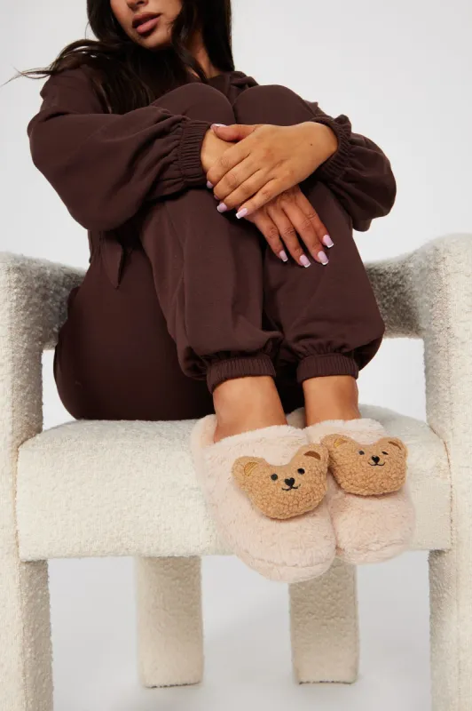 Sweet Sleepover Slippers - Beige sold by Fashion Nova