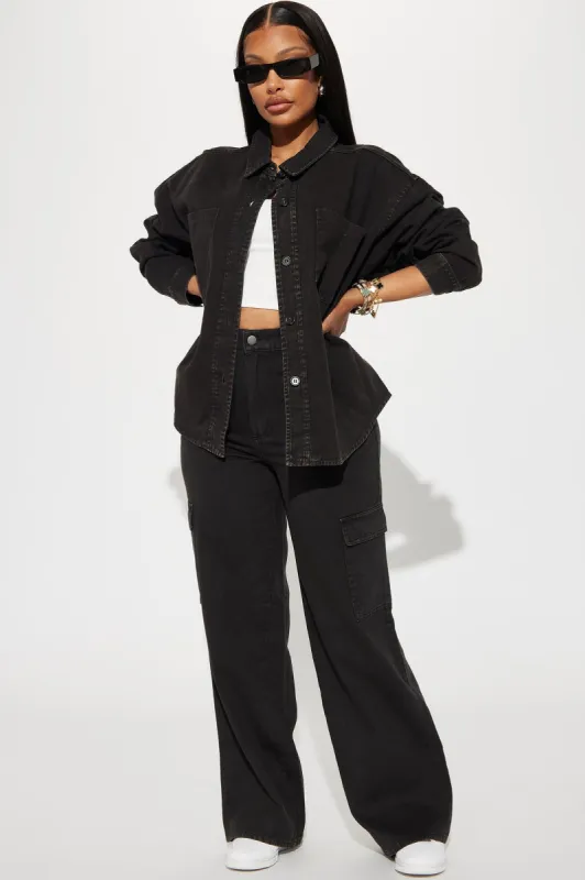 Hot Demand Denim Set - Black sold by Fashion Nova