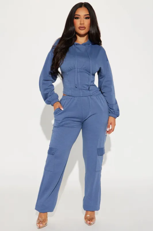 Always Chillin' Jogger Set - Blue sold by Fashion Nova
