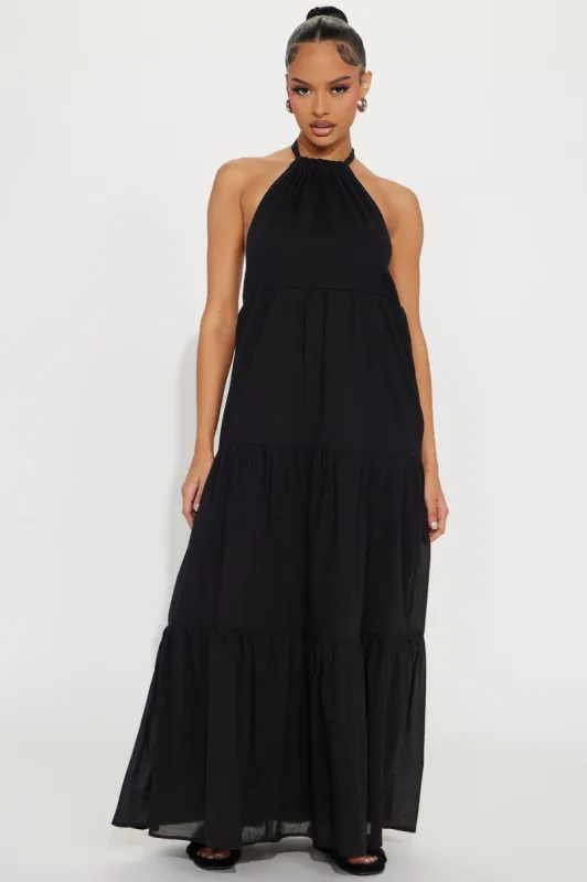 Justice Maxi Dress - Black sold by Fashion Nova