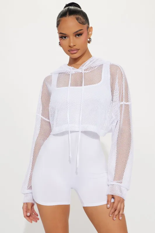 All Lights On Me Romper Set - White sold by Fashion Nova