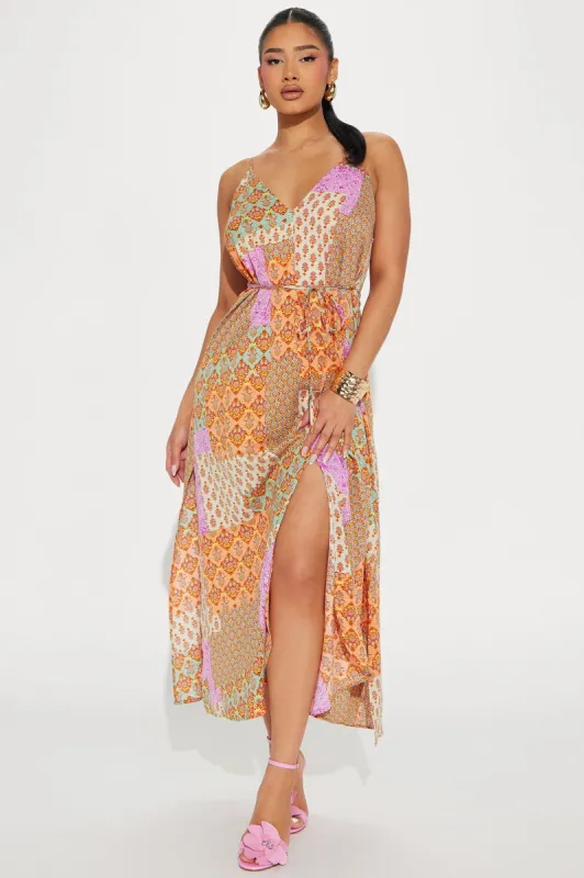 Jana Printed Maxi Dress - Multi Color sold by Fashion Nova