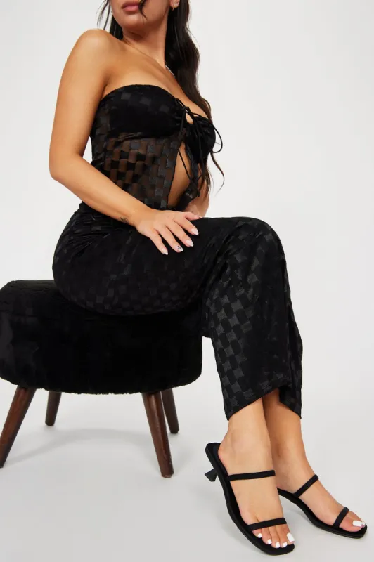 Amare Kitten Heel Mules - Black sold by Fashion Nova