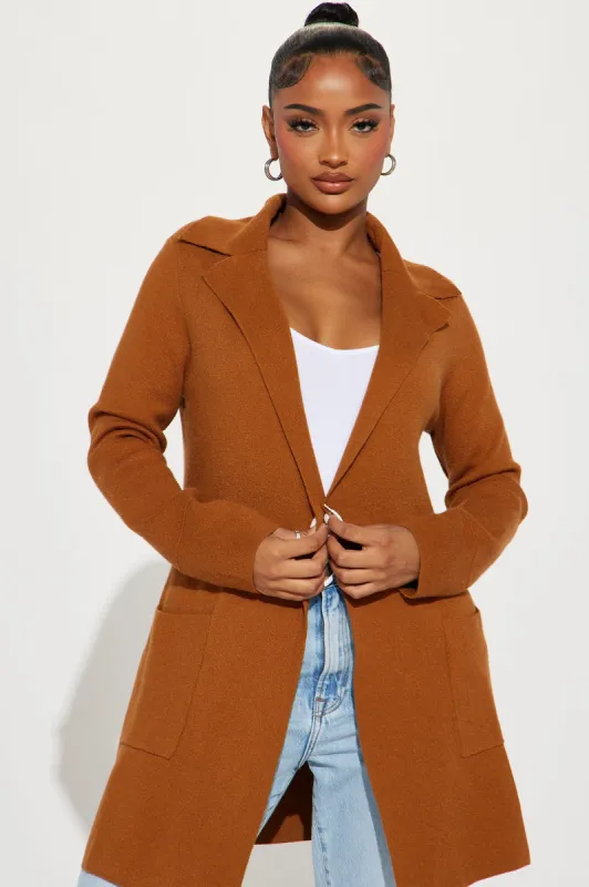 Call A Cab Cardigan - Camel sold by Fashion Nova