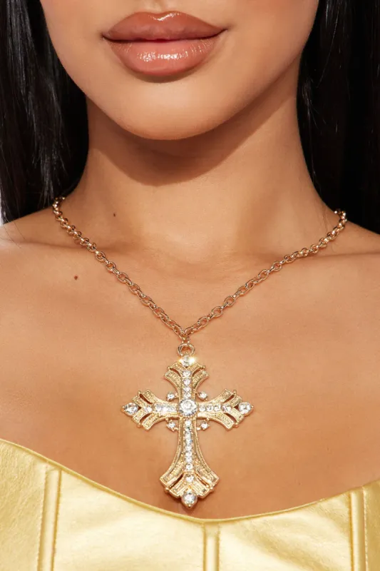 Must Be Heaven Necklace - Gold sold by Fashion Nova