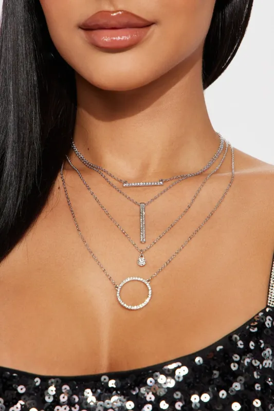 Searching For You Necklace - Silver made by Fashion Nova