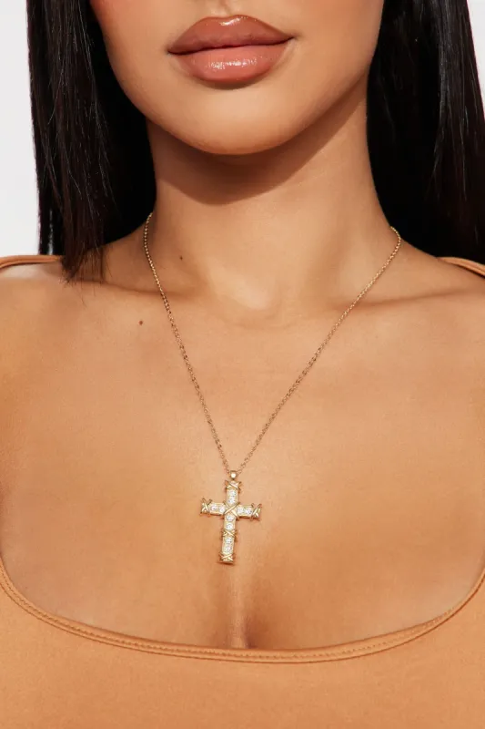 Trust God's Plan Necklace - Gold made by Fashion Nova