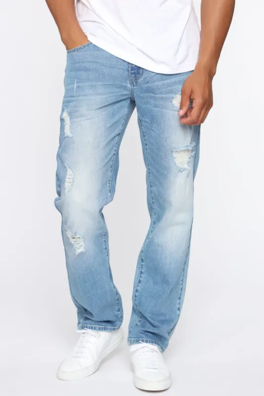 Jeremiah Athletic Jean - Medium Wash sold by Fashion Nova