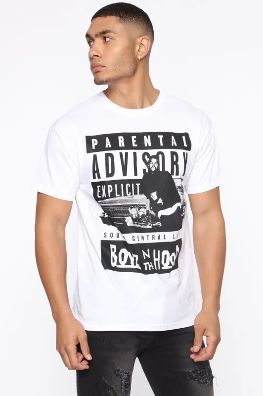 Boyz N The Hood Short Sleeve Tee - White/combo sold by Fashion Nova