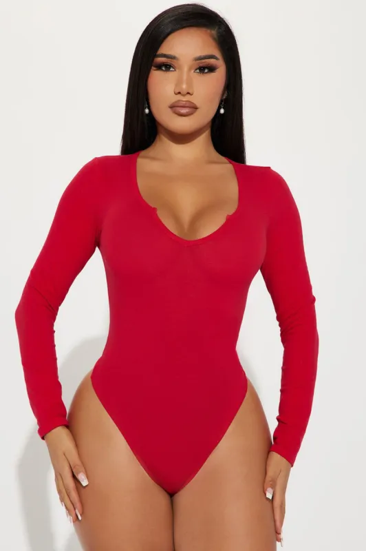 Siena Bodysuit - Red sold by Fashion Nova