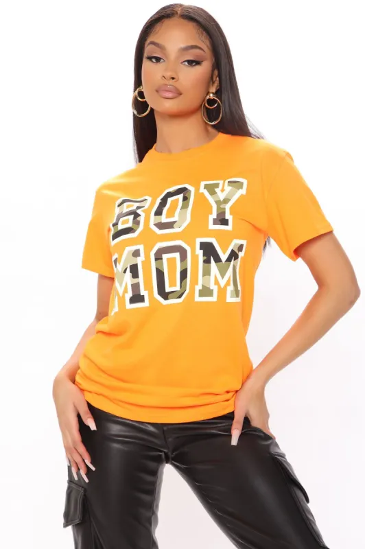 Boy Mom Top - Orange sold by Fashion Nova
