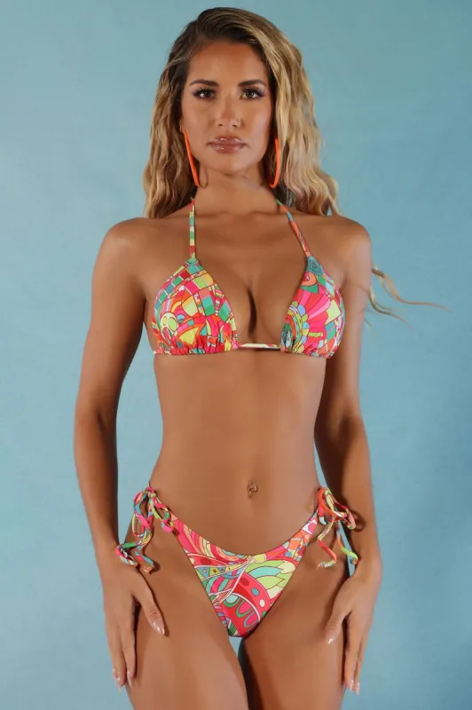 Sun By The Pool 2 Piece Bikini - Multi Color sold by Fashion Nova