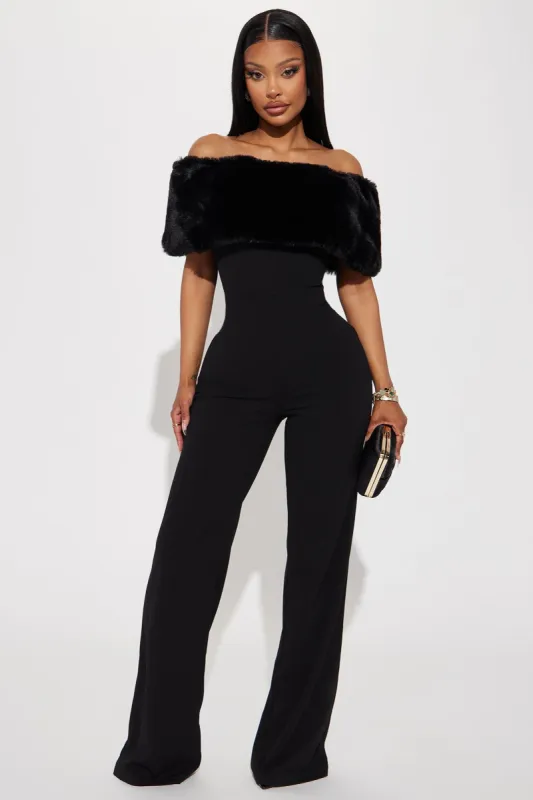 Moscow NIght's Jumpsuit - Black sold by Fashion Nova