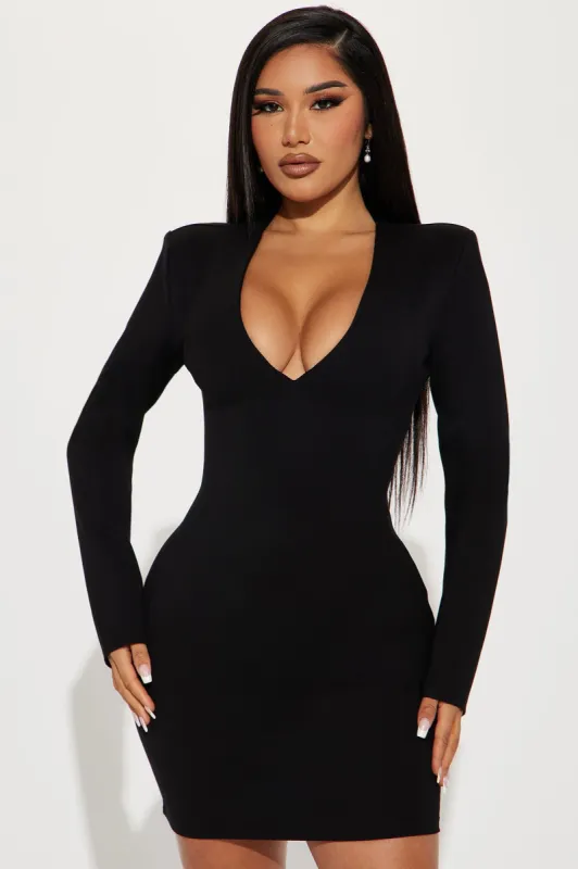 Sawyer Mini Dress - Black sold by Fashion Nova