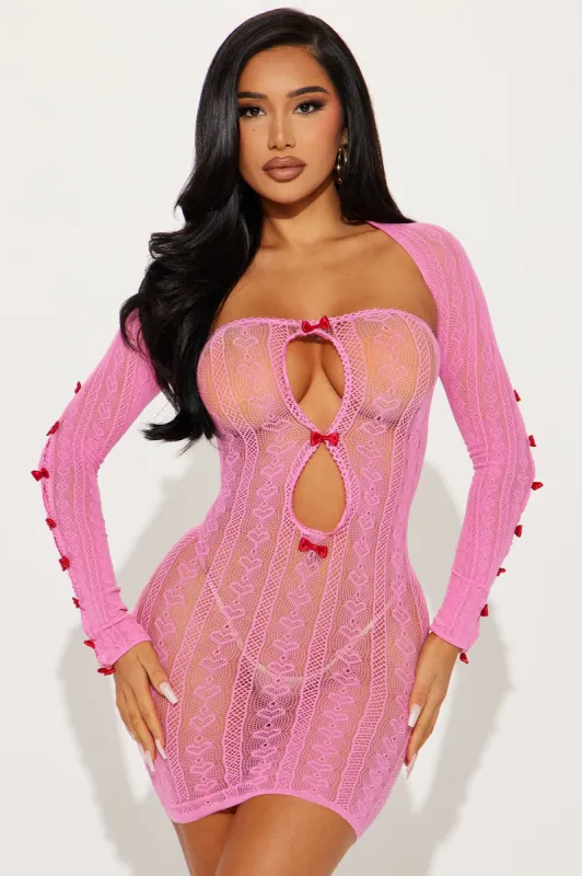 Not So Innocent Bodystocking - Pink sold by Fashion Nova
