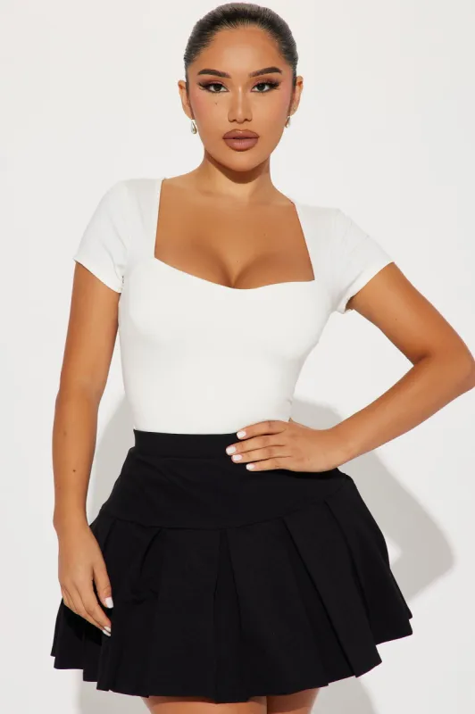 Kiley Square Neck Top - Off White sold by Fashion Nova