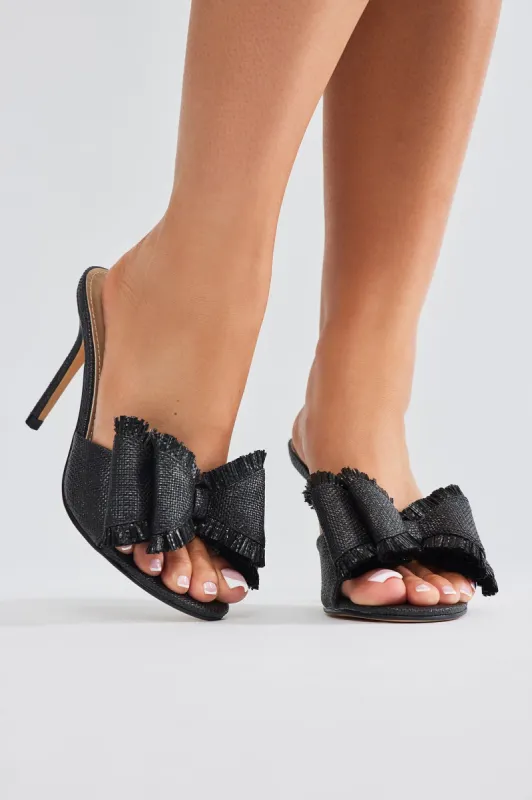 Off To Malibu Mules - Black sold by Fashion Nova