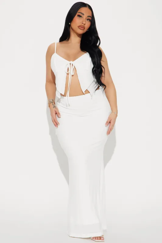 Marissa Skirt Set - White sold by Fashion Nova