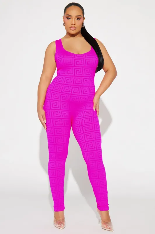 Jordan Seamless Jumpsuit - Pink sold by Fashion Nova