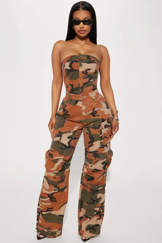 Miss Jane Cargo Jumpsuit - Multi Color sold by Fashion Nova