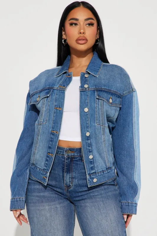 Double Down Denim Jacket - Medium Wash sold by Fashion Nova
