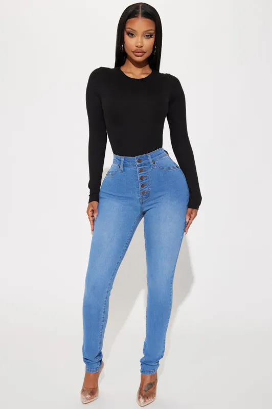 Show It Off Stretch Skinny Jean - Medium Wash sold by Fashion Nova