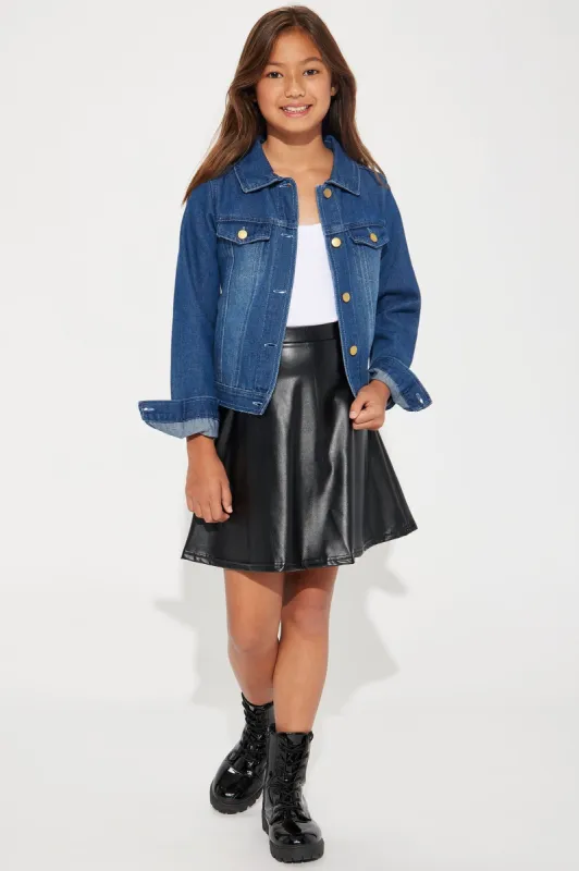 PU Skater Skirt - Black sold by Fashion Nova