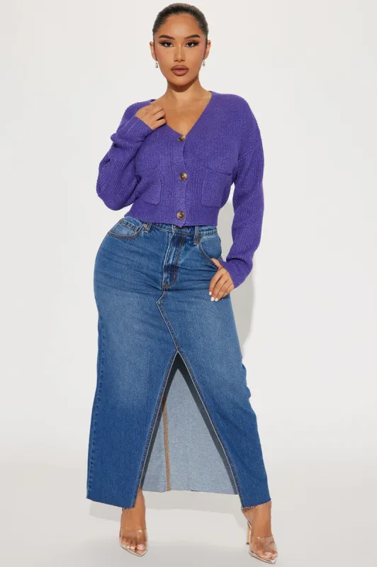 Carolina Cardigan - Purple sold by Fashion Nova