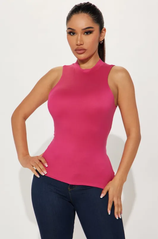 Corey Double Layered Tank - Fuchsia sold by Fashion Nova