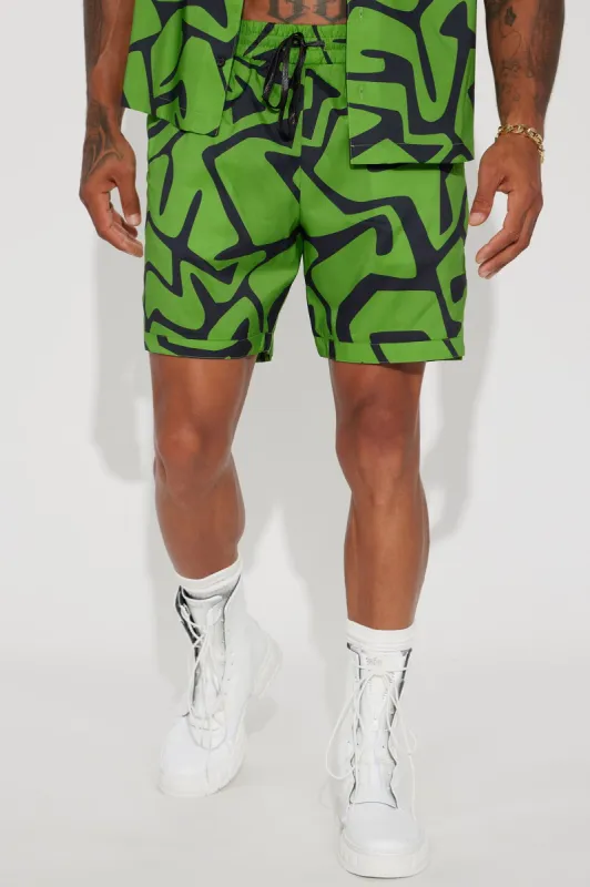 Get That Green Warmup Shorts - Green sold by Fashion Nova