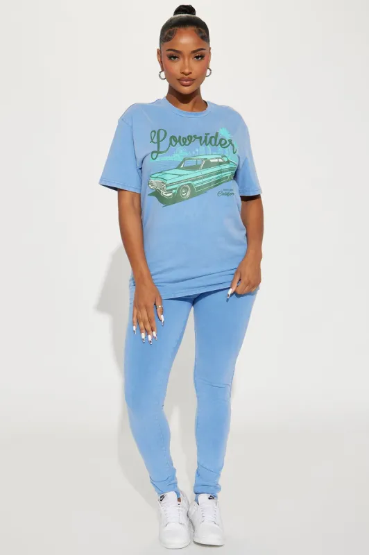 Lowrider Mineral Wash Legging Set - Denim sold by Fashion Nova