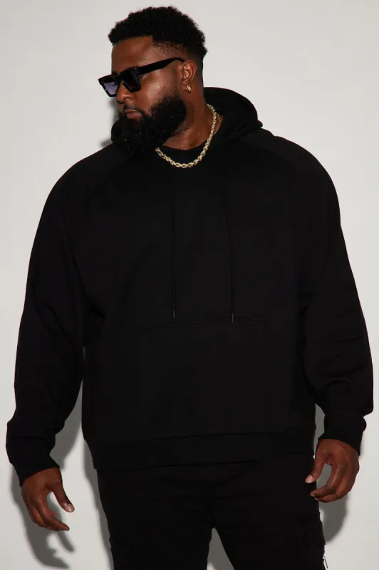 Tyson Raglan Hoodie - Black sold by Fashion Nova