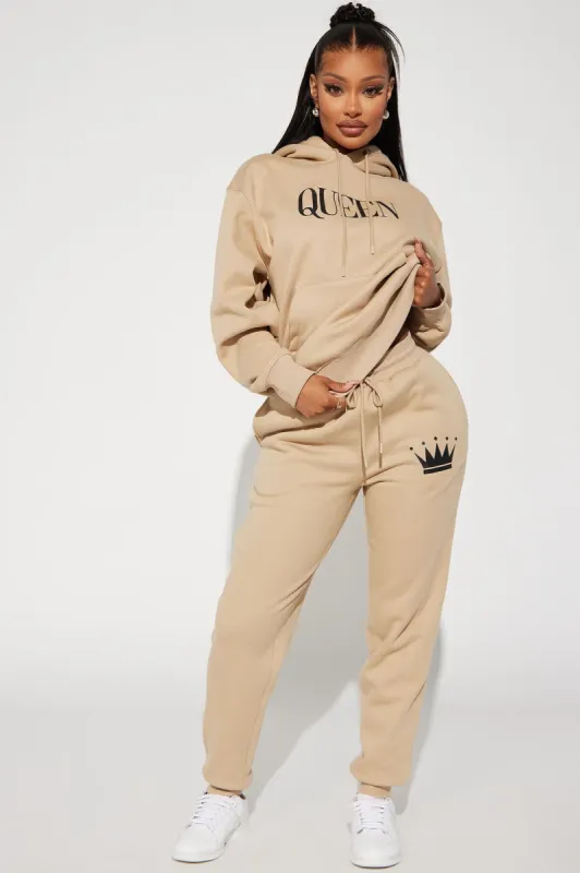 Family Goals Women's Queen Jogger - Taupe sold by Fashion Nova