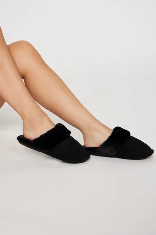 Hanging With You Slippers - Black sold by Fashion Nova