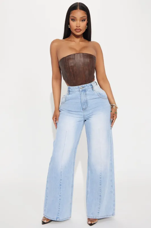 Get Used To It Baggy Jeans - Light Wash sold by Fashion Nova