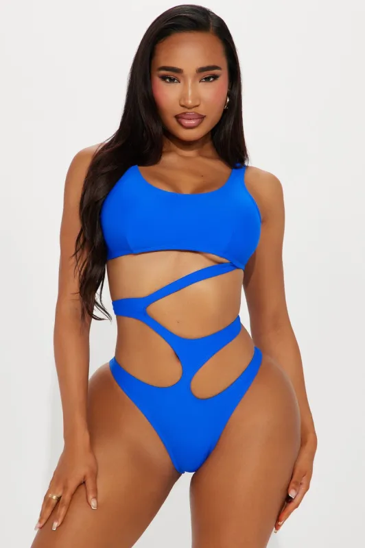 Yasmin Cutout 1 Piece Swimsuit - Royal sold by Fashion Nova