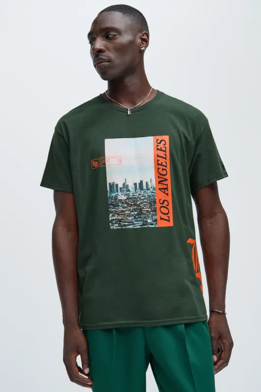The City Of Los Angeles Short Sleeve Tee - Hunter sold by Fashion Nova