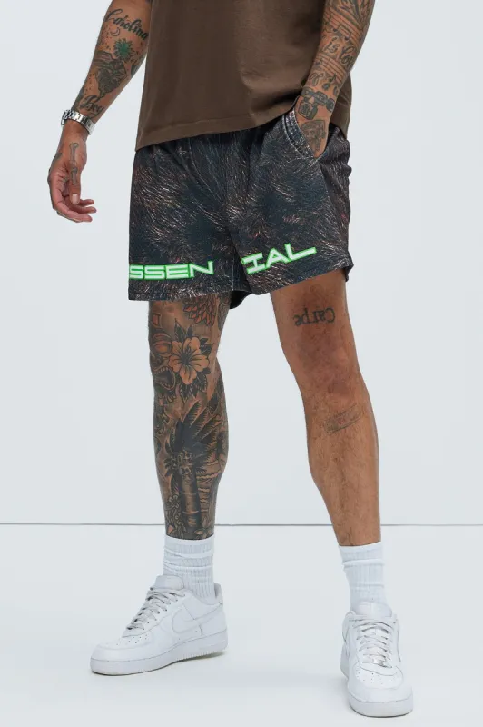 Essential Sport Mesh Shorts - Brown sold by Fashion Nova