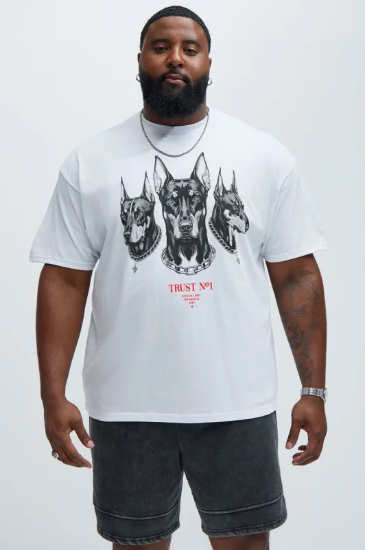 Trust NO1 Short Sleeve Tee - White sold by Fashion Nova