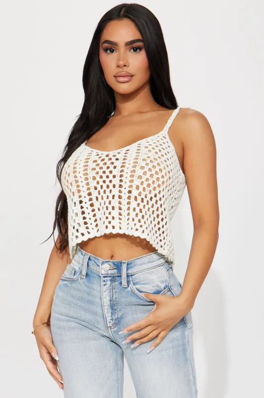 Tillie Crochet Top - White sold by Fashion Nova