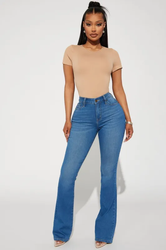 Flex Game Soft Stretch Bootcut Jeans - Medium Wash sold by Fashion Nova