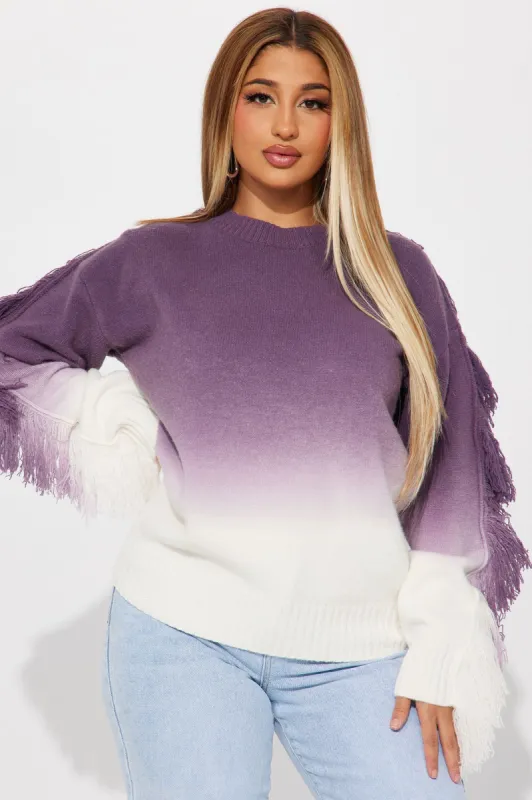 Azure Sweater - Purple/combo sold by Fashion Nova
