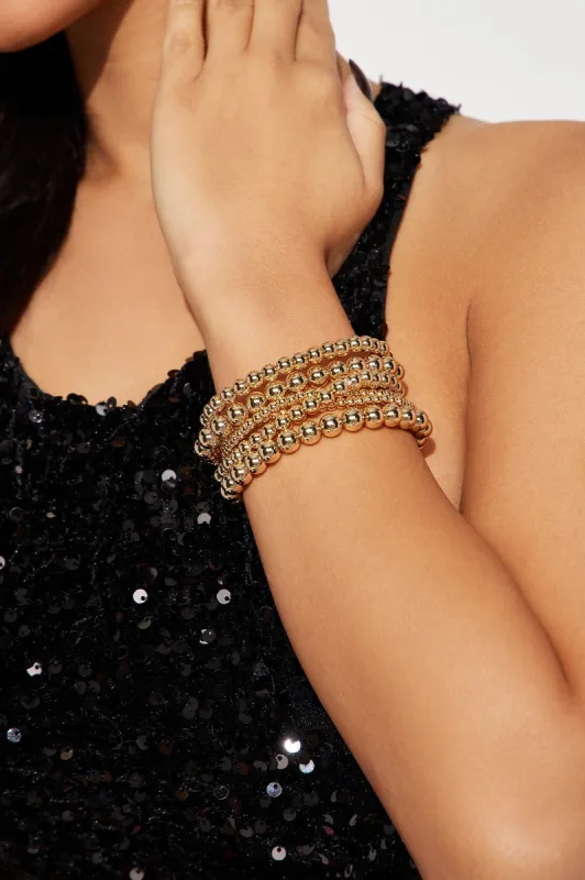 Baja Babe Bracelet Set - Gold sold by Fashion Nova