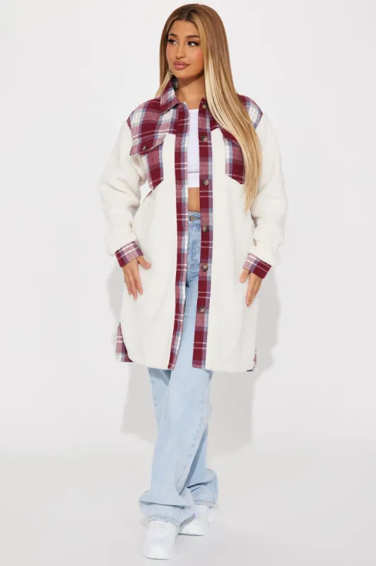 Two Faced Shacket - Grey sold by Fashion Nova